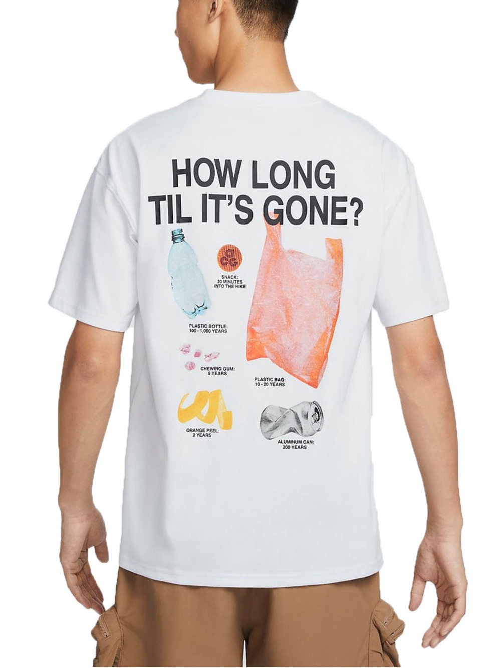 NWT Nike ACG Men's Dri-FIT T-Shirt Preserve Nature White Medium